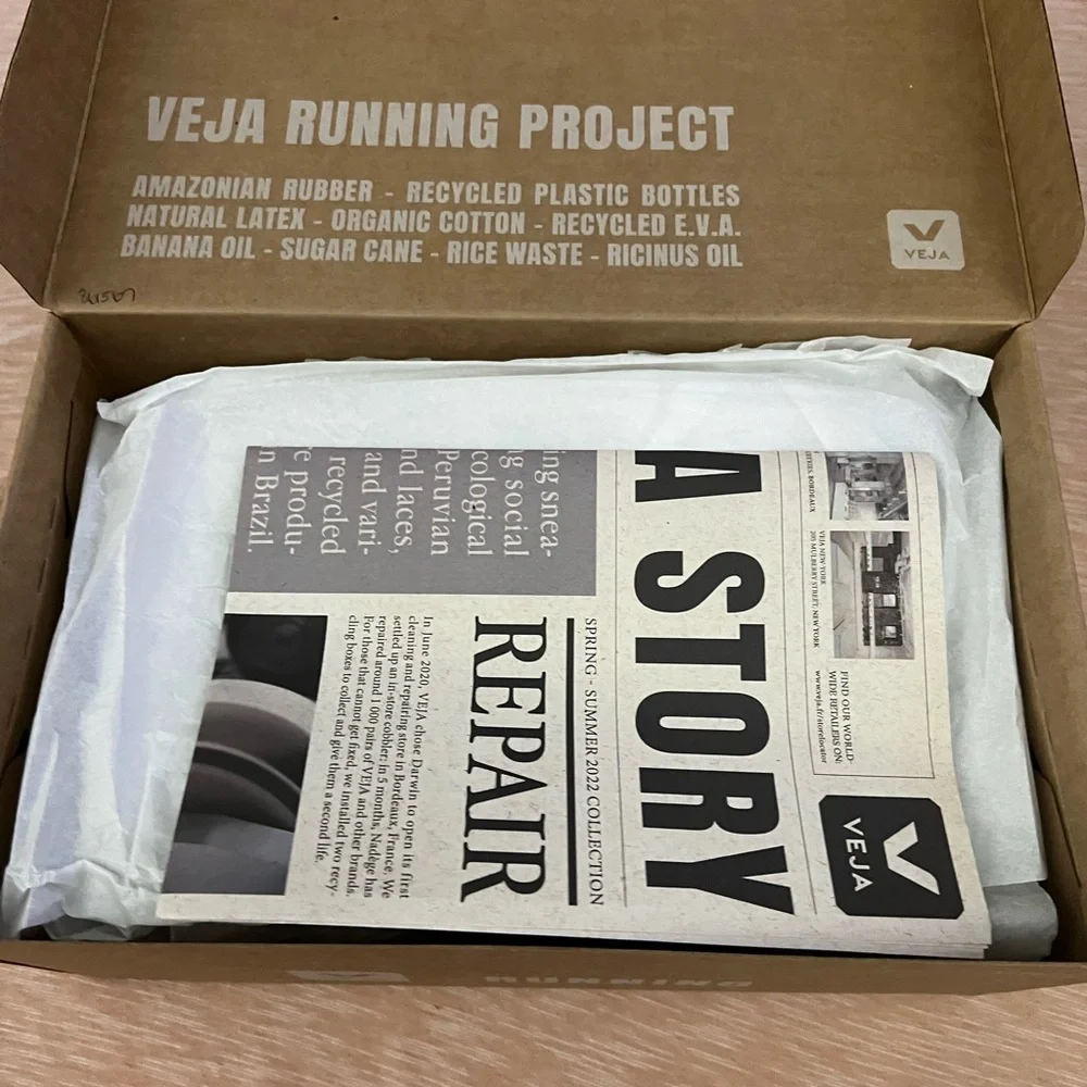 NEW IN BOX Veja Impala Engineered Mesh in Eggshell Matcha - Picture 2 of 15